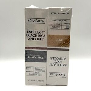 OceAura Exfoliant Rice Ampoule Set 100ml New Black Rice Niacinamide Radiance